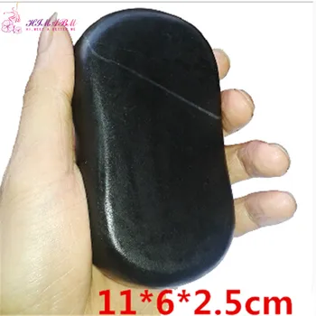 

HIMABM 11*6*2.5cm Natrual hot spa large black basalt stone massage essential oil massage stone volcanic stone energy stone