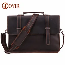 JOYIR Fashion Simple Business Men Briefcase Handbag Crazy Horse Genuine Leather Laptop Bag Casual Man Tote Travel Messenger Bag JOYIR Fashion Simple Business Men Briefcase Handbag Crazy Horse Genuine Leather Laptop Bag Casual Man Tote Travel Messenger Bag