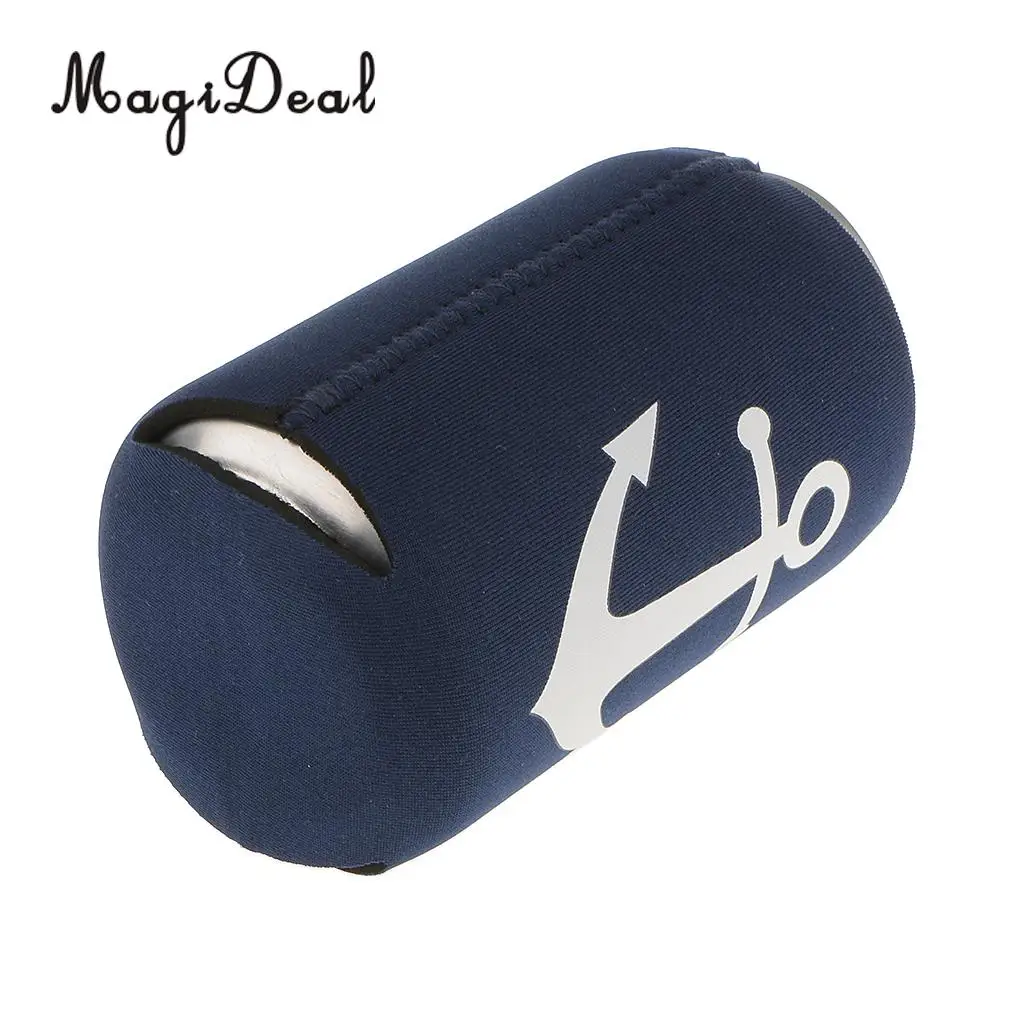MagiDeal 2Pcs Neoprene Nautical Anchor Soda Beer Bottle Tin Can Cooler Chilling Sleeve Holder for Theme Party Novelty Gift Toy