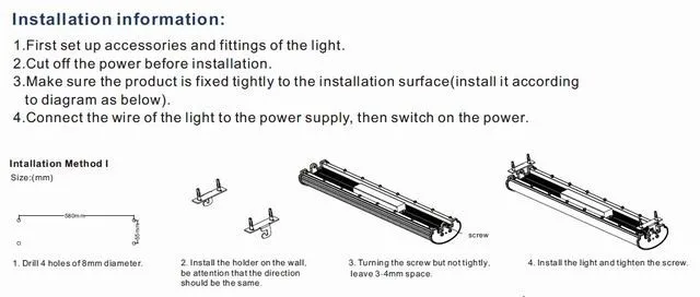 IP65 Triproof 600 мм длина коррозионно-доказательство воды-пылезащитные 30 Вт LED замены лампы люминесцентные, алюминиевый корпус, AC100-240v