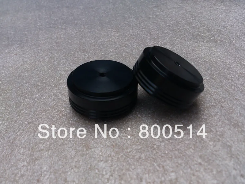 4pcs Full aluminum machine feets amplifier case foot Black Diameter 39mm high 17mm