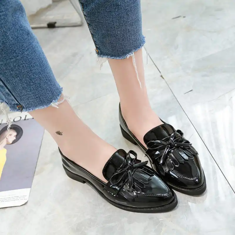 chunky heel flats