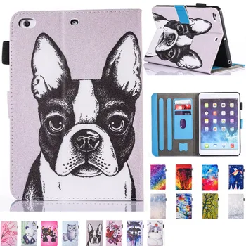 

Fashion Cartoon Silicone PU Leather Case For Apple iPad Mini 1 2 3 4 7.9" Smart Case Cover Funda Owl Dog Cat Pattern Stand Shell