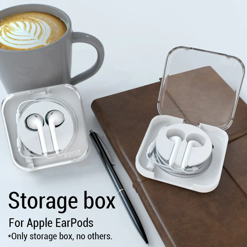 Чехол для наушников PZOZ s проводные наушники Apple EarPods аксессуары жесткий футляр