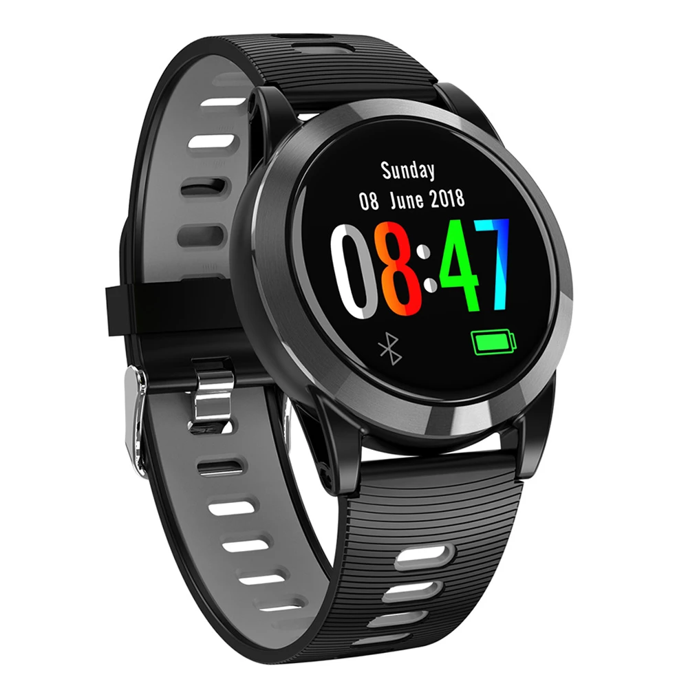 

ALOPEX R15 Smart Watch Fitness Wristband Tracker 1.3" IPS Color Screen Blood Pressure Heart Rate Monitor Message Push