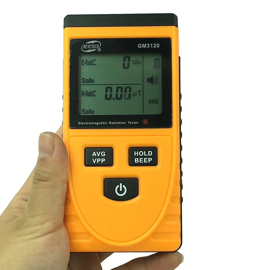 

GM3120 Digital Electromagnetic Radiation meter Tester EMF Magnetic Electric Field MicroTesla V/m Tester Detector