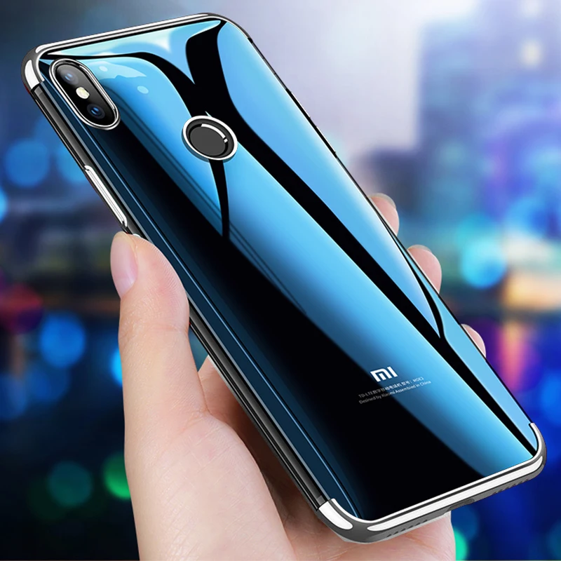 Ультратонкий Мягкий ТПУ чехол для Xiaomi Mi 9 SE Honor 8 Lite A1 A2 RedMi S2 Note 7 Pro 5 Plus 6A 5A премьер Глобальный силиконовый чехол с металлическим эффектом