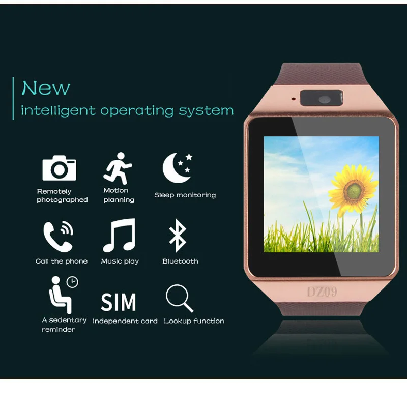Bluetooth Смарт часы DZ09 Android телефонные звонки 2G GSM SIM TF карта камера для iPhone Samsung HUAWEI PK