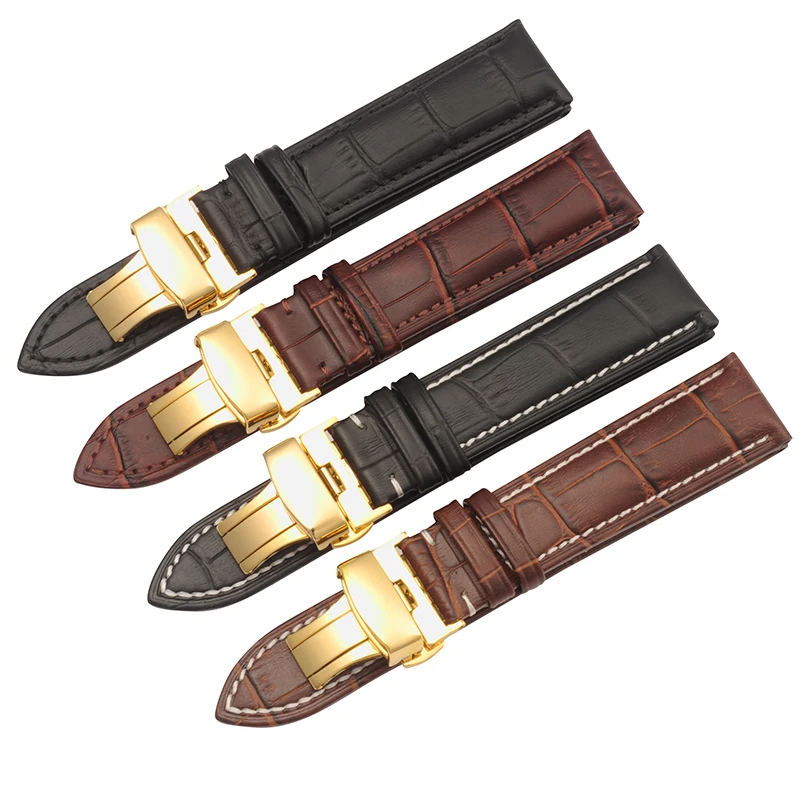 12 14 16 18 19 20 21 22 mm For Casio Tissot Longines Leather Watches Wrist Band Strap Bracelet Belt Straps Hour Uomo | Наручные часы
