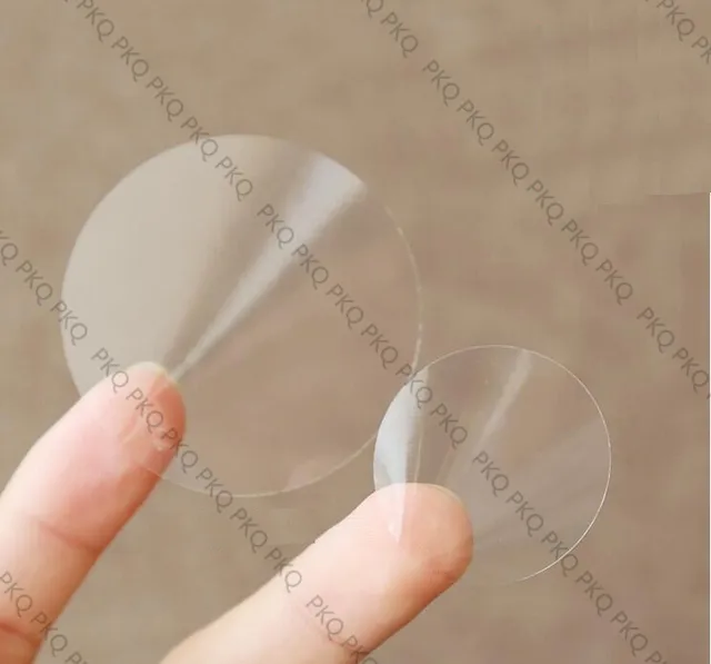 Etiquetas transparentes de PVC con círculo, redondas de sellado en blanco transparente, etiqueta impermeable de vinilo, gratis, 1000 _ - AliExpress Mobile