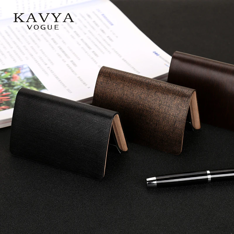 Новинка чехол KAVYAVOGUE из натуральной коровьей кожи деловой с именной картой