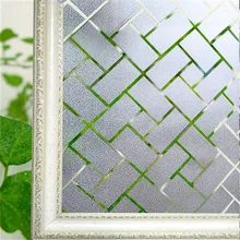 30/45/60*200 см Прямоугольный мозаика статического цепляться витражи Стекло матовая пленка для стекол сетки конфиденциальности и цинка защитное декоративное Стикеры