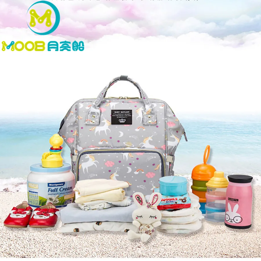 

Diaper Bag Mummy Nursing Large Capacity Baby Bag For Mommy Waterproof Travel Handbag Nappy Maternity Backpack For Baby Care MOOB