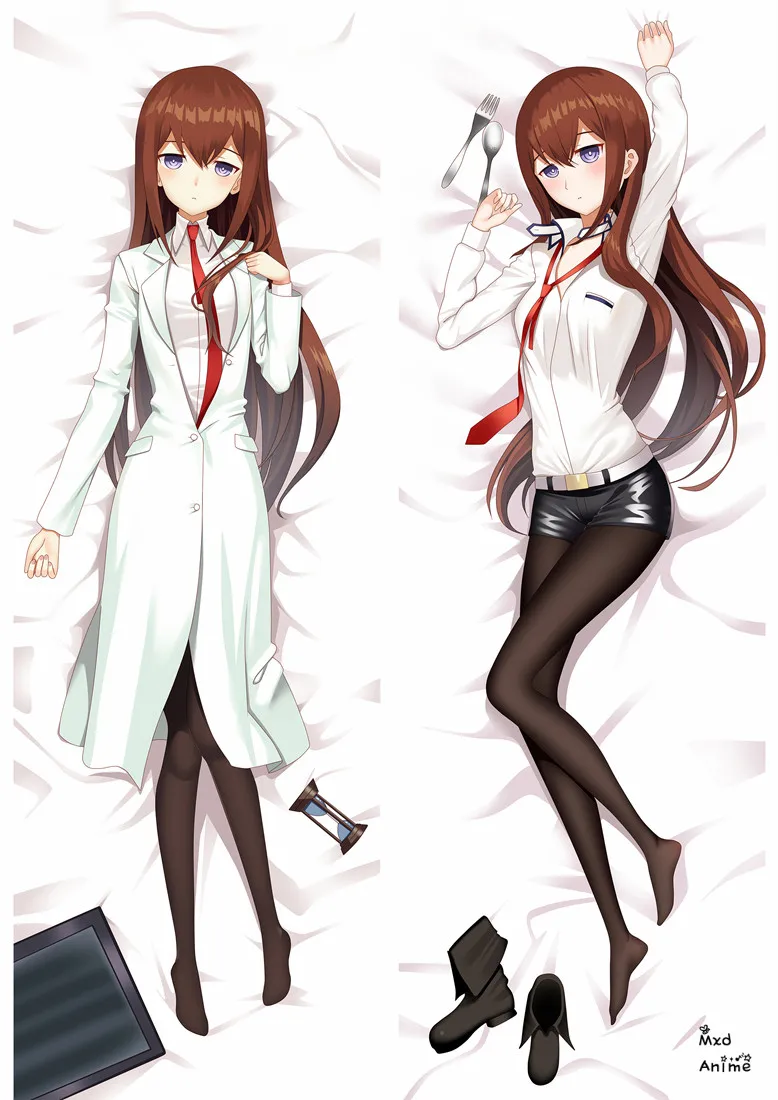 Аниме Steins гейт сексуальная девушка персонажи Makise Kurisu otaku Dakimakura наволочка для