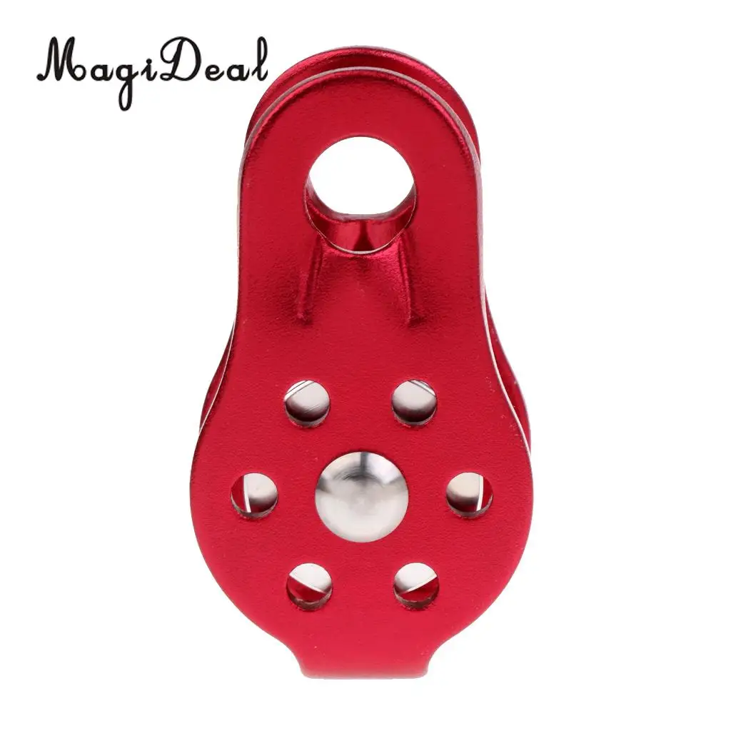 MagiDeal 20KN General Purpose Fixed Side Single Bearing Rope Pulley & 24KN Rope Grab Protecta Rock Climbing Arborist Rescue Gear