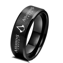 Assassins кольцо Creed мужские кольца из нержавеющей стали для мужчин титановые стальные кольца ювелирные изделия модный подарок стальное кольцо игра Прямая поставка