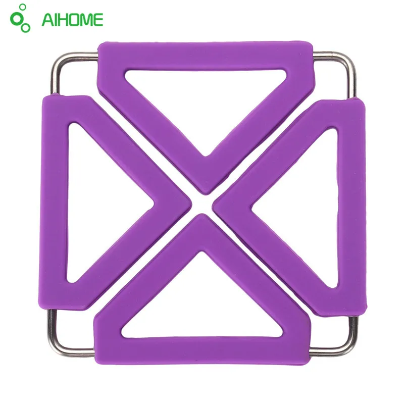 Stainless Steel Silicone Insulated Placemat Folding Table Mats Bowls