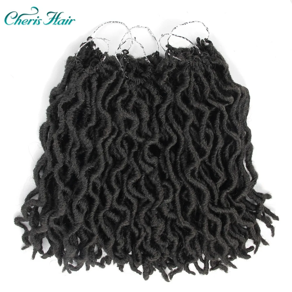 Faux Locs Curly накладные волосы на крючке, вьющиеся дреды волосы для наращивания 18 корня/пакет крючком вьющихся волос Синтетические Искусственные Locs в виде пряди волос