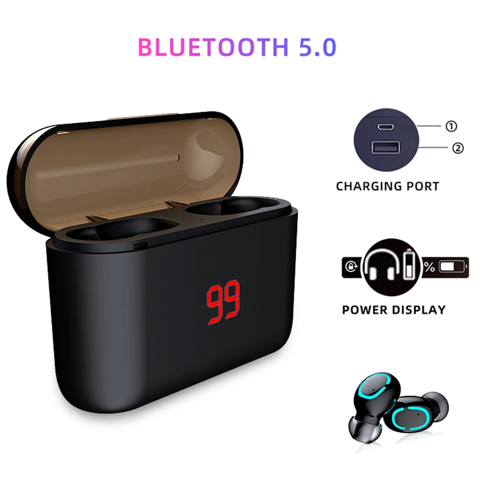 

TWS Bluetooth 5.0 Earphone Wireless Headphones in ear for phone True wireless Stereo Headphones Sports Handsfree Earbuds HBQ-Q32