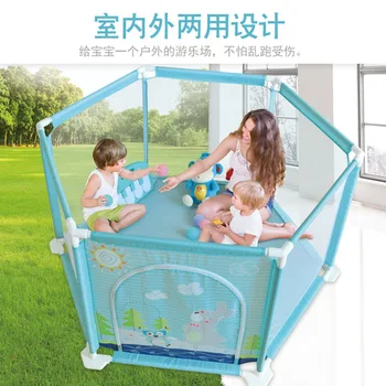 

Baby Playpen fabric+metal baby fence play fence Game fence piscine a balle baby ball pool baby with game pad kojec dla dziecka