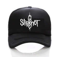 Летняя стильная модная мужская шапочка из спандекса Черная кепка мужская шляпа хлопок рок-группа Slipknot бейсболка