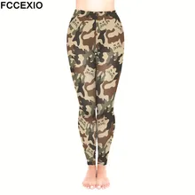 FCCEXIO, новинка, штаны для тренировок, Модные Фитнес-Леггинсы, кошка, камуфляж, классика, 3D принт, леггинсы для женщин, готические леггинсы, обтягивающие брюки