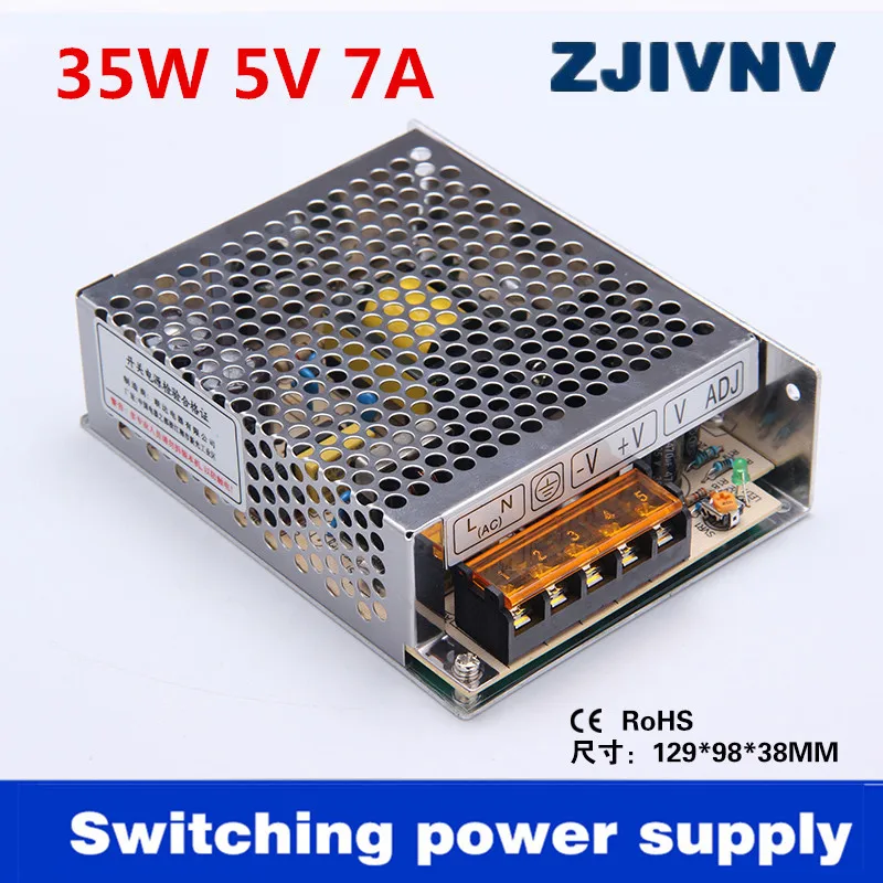 

factory ! 35W 5V 7A Single output switching power supply 220v to 5v converter smps Led power supply, cctv power supply (s-35-5)