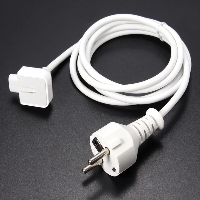 Nonsens Bermad national flag Eu Plug Power Extension Cable Cord For Apple Macbook Pro Air Ac Wall  Charger Adapter New - Power Cables - AliExpress