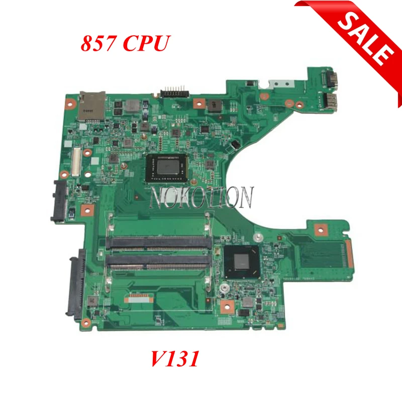 NOKOTION MB.48.4ND02.011 материнская плата для ноутбука Dell vostro V131 celeron 857 Процессор Oboard 0 MJPRW CN-0MJPRW 48.4ND02.011 основная плата