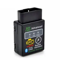 HH OBD Bluetooth ELM327 OBD2 диагностики неисправностей автомобиля инструмент детектор инструменты с Bluetooth Интерфейс Y15