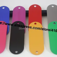 Бирки для домашних животных 51*19 мм, жетоны для питомцев разных цветов, жетоны для питомцев из алюминиевого сплава, бирки для собак и кошек, модная подвеска для животных