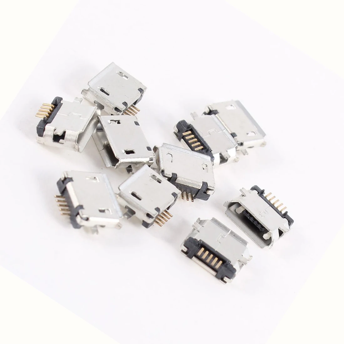 NA 20 Pieces Micro USB Type B Female Female 180 Degrees 5-pin SMD SMT Welding Jack NA 20 Pieces Micro USB Type B Female Female 180 Degrees 5-pin SMD SMT Welding Jack