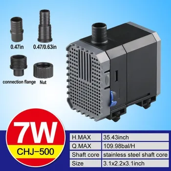 

Aquarium Quiet Submersible Water Pump Powerhead 7w Circulation Water Pump 500L/H Adjustable Flow Pond Fish Tank 220v