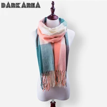 DARKAREA High Quality Women Winter Scarf Shawl 5 Colors Fashion Female Plaid Scarf Brand Women’s Basic Scarves Drop Shipping