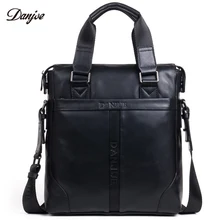 DANJUE новая сумка из натуральной кожи мужская деловая сумка через плечо классическая мужская сумка вертикальная роскошная сумка мужская большая емкость