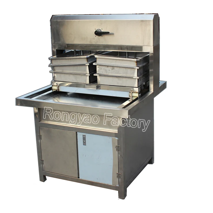 

2 Automatic Soybean milk molding tofu machine Bean Curd pressing Machine Commercial single pan presser machine