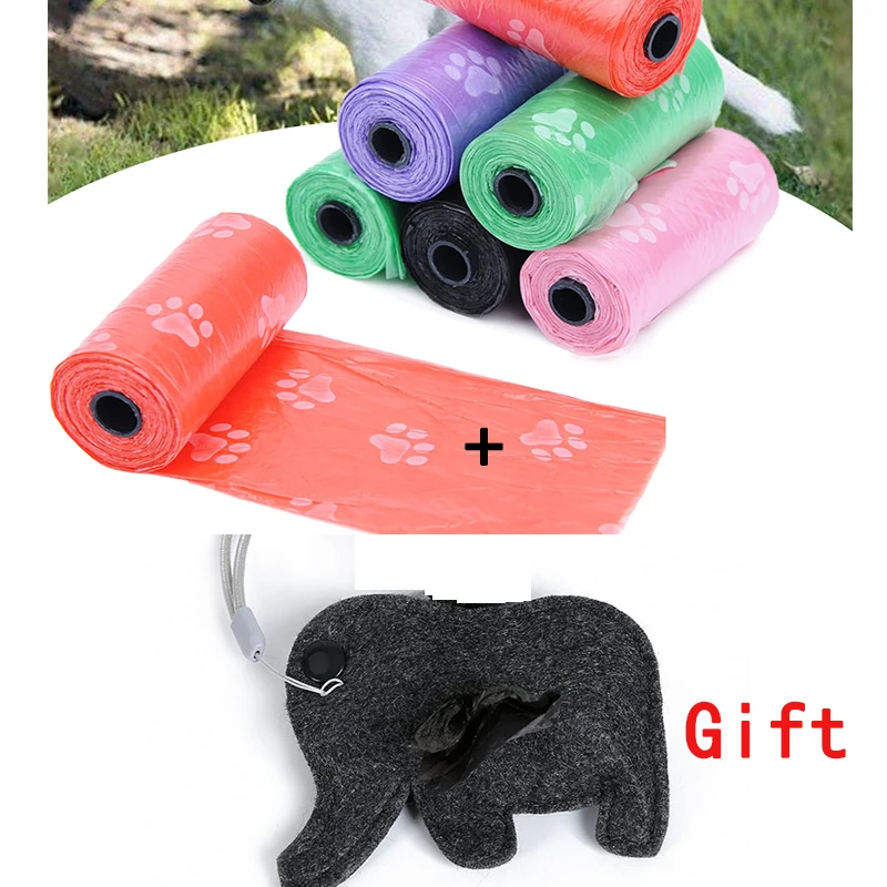 

150pcs/10Rolls Waste Garbage Bags Carrier Holder Dispenser Pet Accessories Dog Poop Bag Clean up Refill Rolls Pet Dispenser Bag