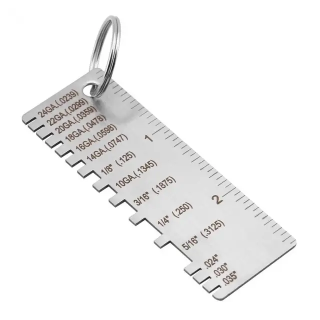 Metal Sheet Thickness Gauge Stainless Steel Welding Gage Wire Metal Sheet Thickness Gauge Stainless Steel Welding Gage Wire Plated Size Inspection Tool