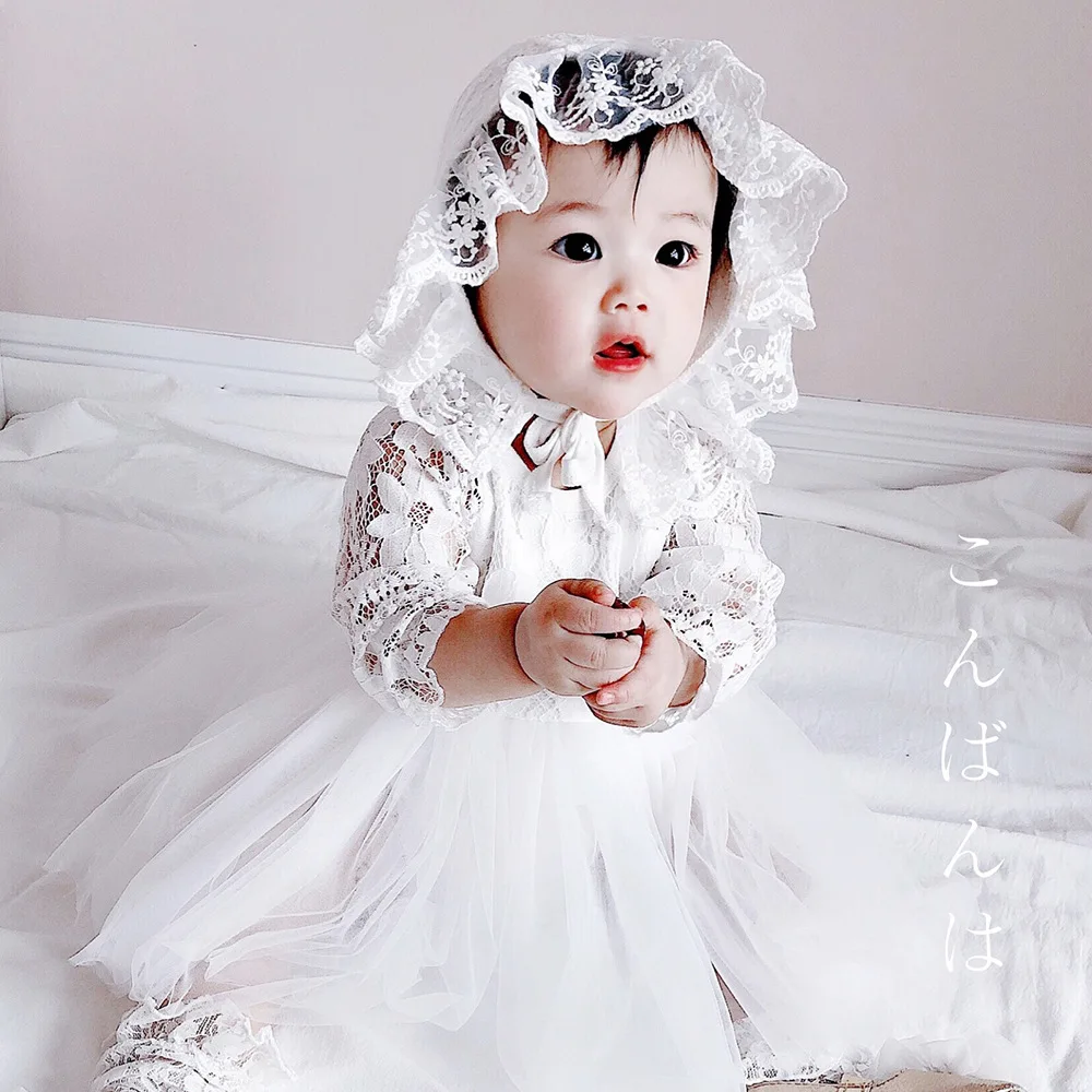 spesifikasi Gambar Bunga Balita Gadis Putri Gaun Bayi Gadis Ulang Tahun Pertama Pakaian Gadis Lengan Panjang Musim Semi Gaun Anak Perempuan Lembut