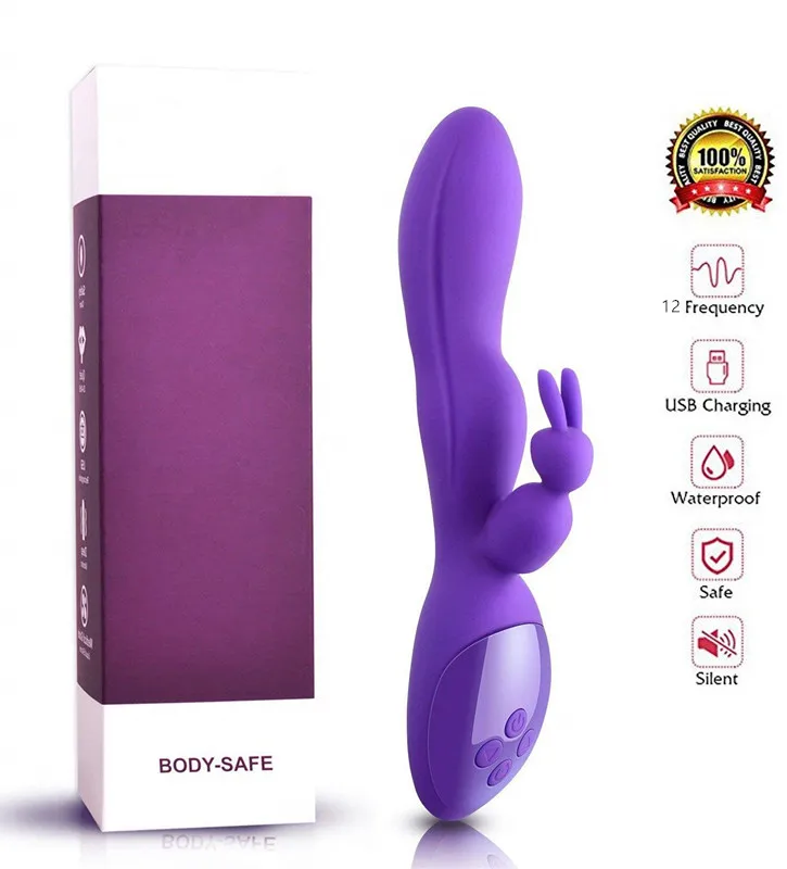 12 Speed G spot Clitoris stimulator Vaginal Rabbit Vibrator USB Rechargeable sex toys for woman font