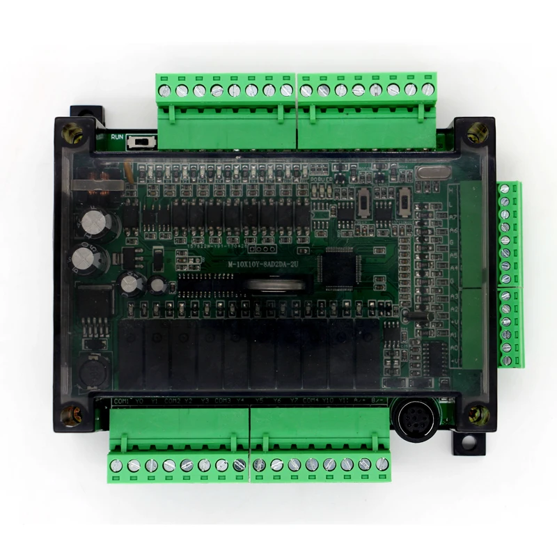 

FX2N 20MR 8AD 2DA Relay Controller Module Board 32bit RS232 RS485 Modbus RTU for Mitsubishi PLC, NTC Optional
