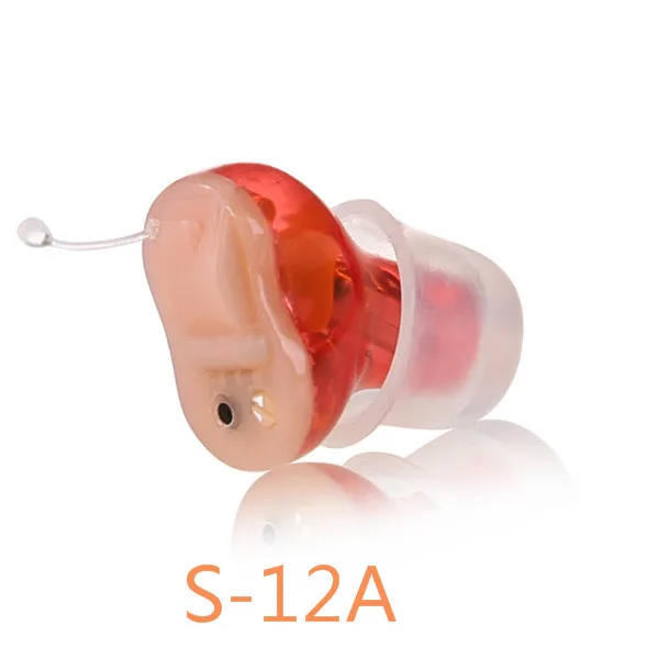 CIC мини Conveniet слуховые наушники глухих Помощь Низкая цена цифровая гарнитура S-10A Прямая поставка - Цвет: red for right ear