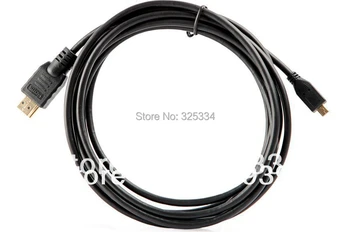 

Micro HDMI to HDMI connector converter adapter Cable 10FT 3M HDMI V1.4 1080p for HD 300pcs free shipping