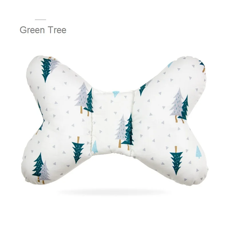 Детская подушка для защиты головы младенцев, Подушка для кормления, плоская головка для кровати, Подушка для кормления, позиционер для малышей, декор для комнаты Babykamer - Цвет: Green Tree