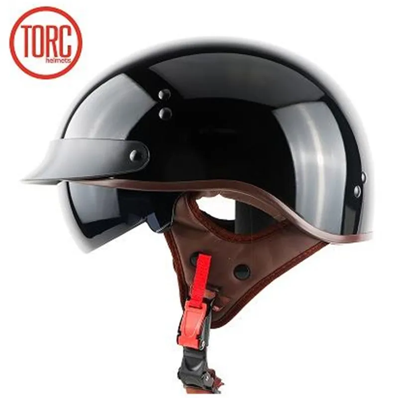 TORC T55 half face motorcycle helmet with internal sunglasses DOT