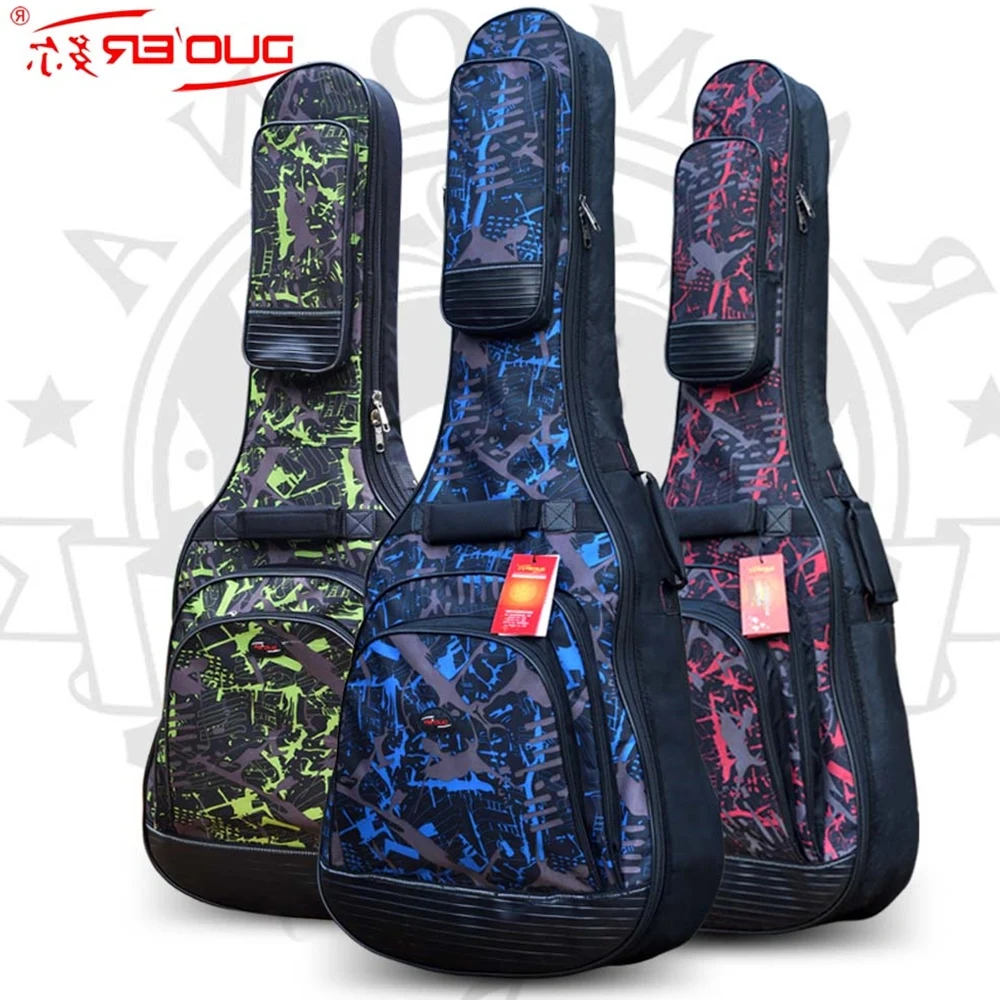 

Top quality large 42 wood classica acoustic guitar bag gig soft case cover package with straps padded backpack waterproof