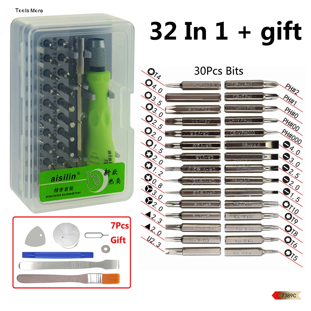 

Precision Hex Torx Triangle Screwdriver Kit for Repair Phones Samsung Vivo Oppo Xiaomi PC Hands Tools Magnetic Screwdriver Bits