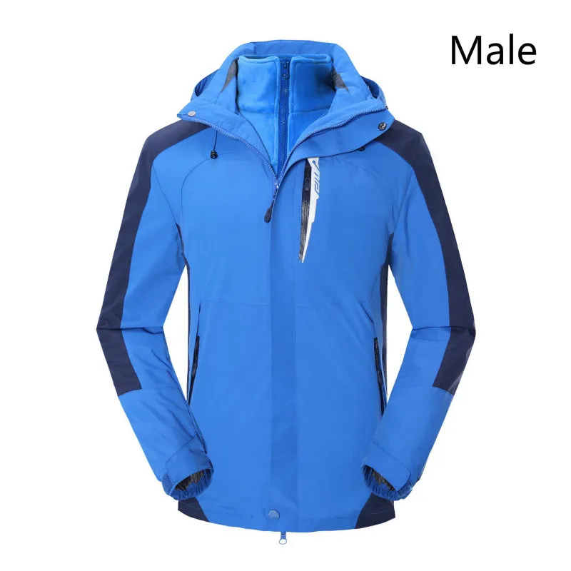 

Two pieces of winter stormtrooper suit for men and women waterproof outdoor sports, warm and breathable ski suit for winter 2018