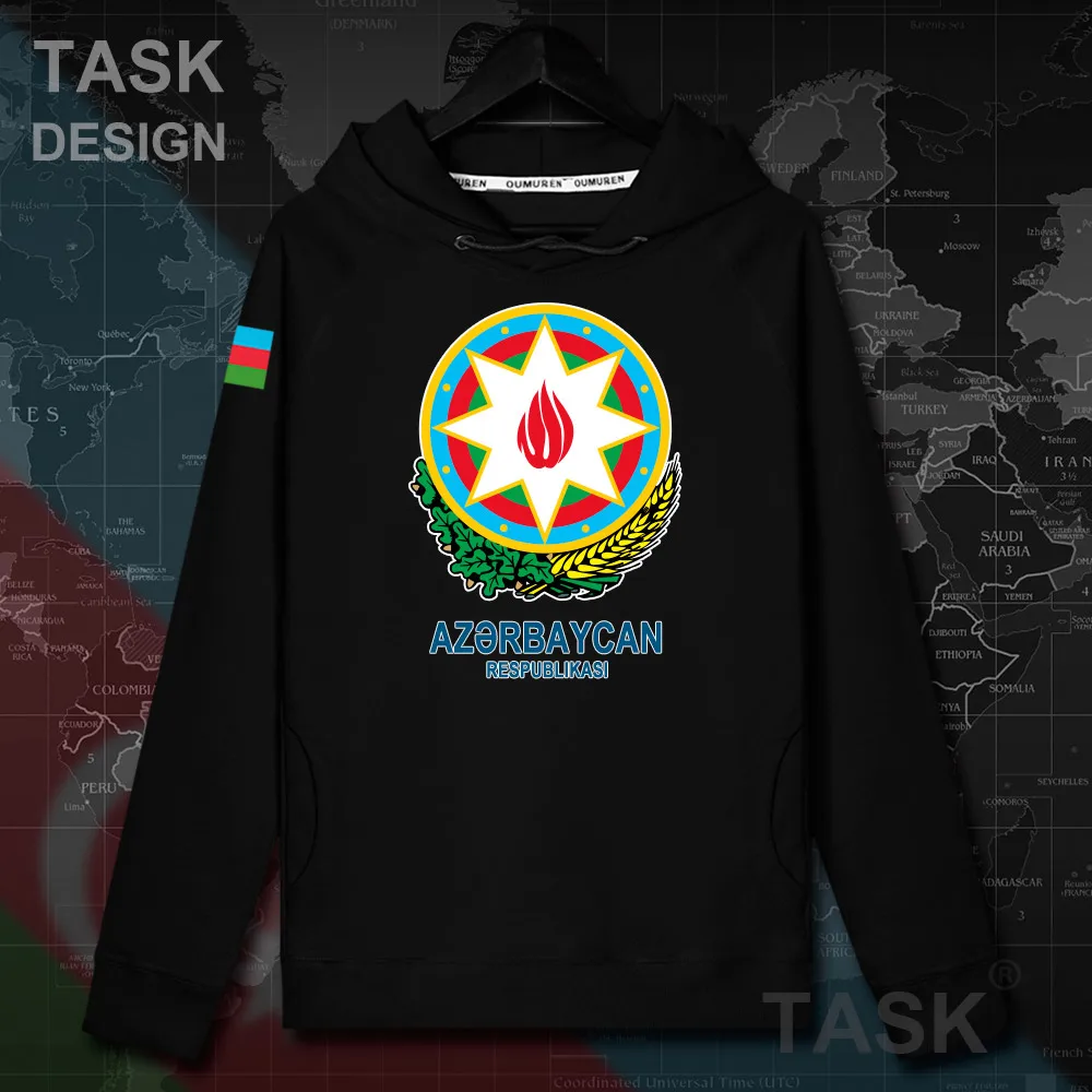 Azerjan azerjani AZE мужские пуловеры с капюшоном худи пальто нации свитшот уличная
