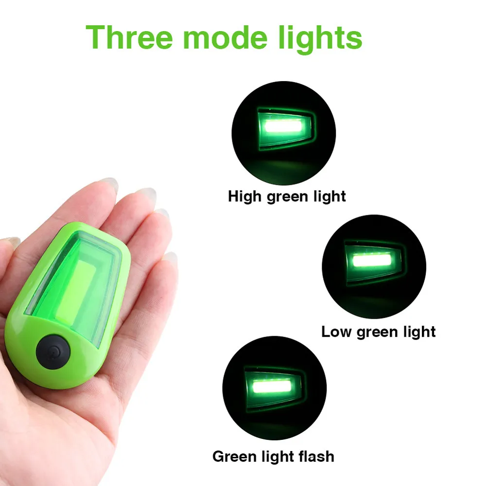 

COB LED Mini Night Light Button Switch Clip Lamp Camping Torch 3 Modes Lighting Toilet Light Lighting